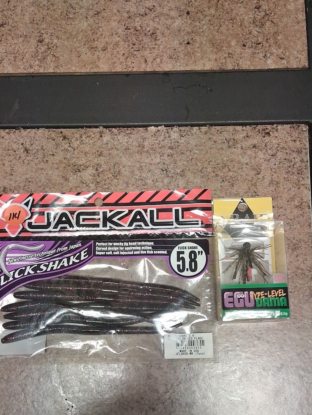 Jackall Flick Shake 5.8" X Raid Japan Egu Dama Type~level 2.0